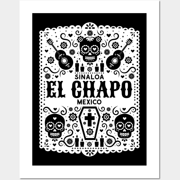 EL CHAPO T-SHIRT Wall Art by Cult Classics